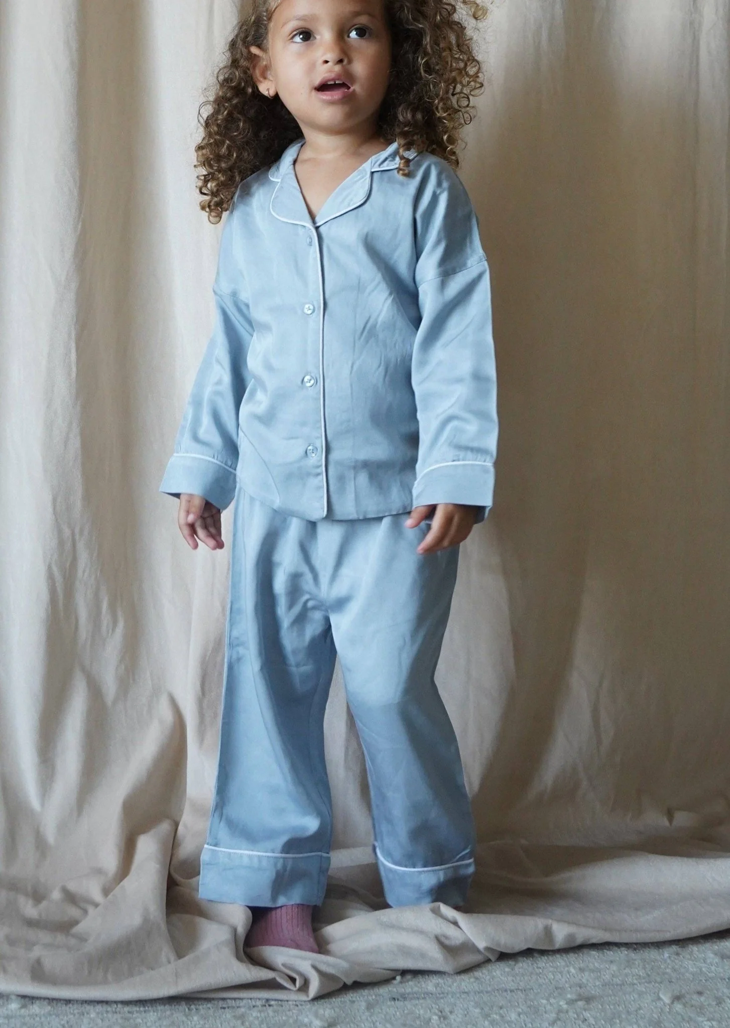 "Sweet Dreams" Two-Piece Pajamas Set | Cloud Blue - Image 6