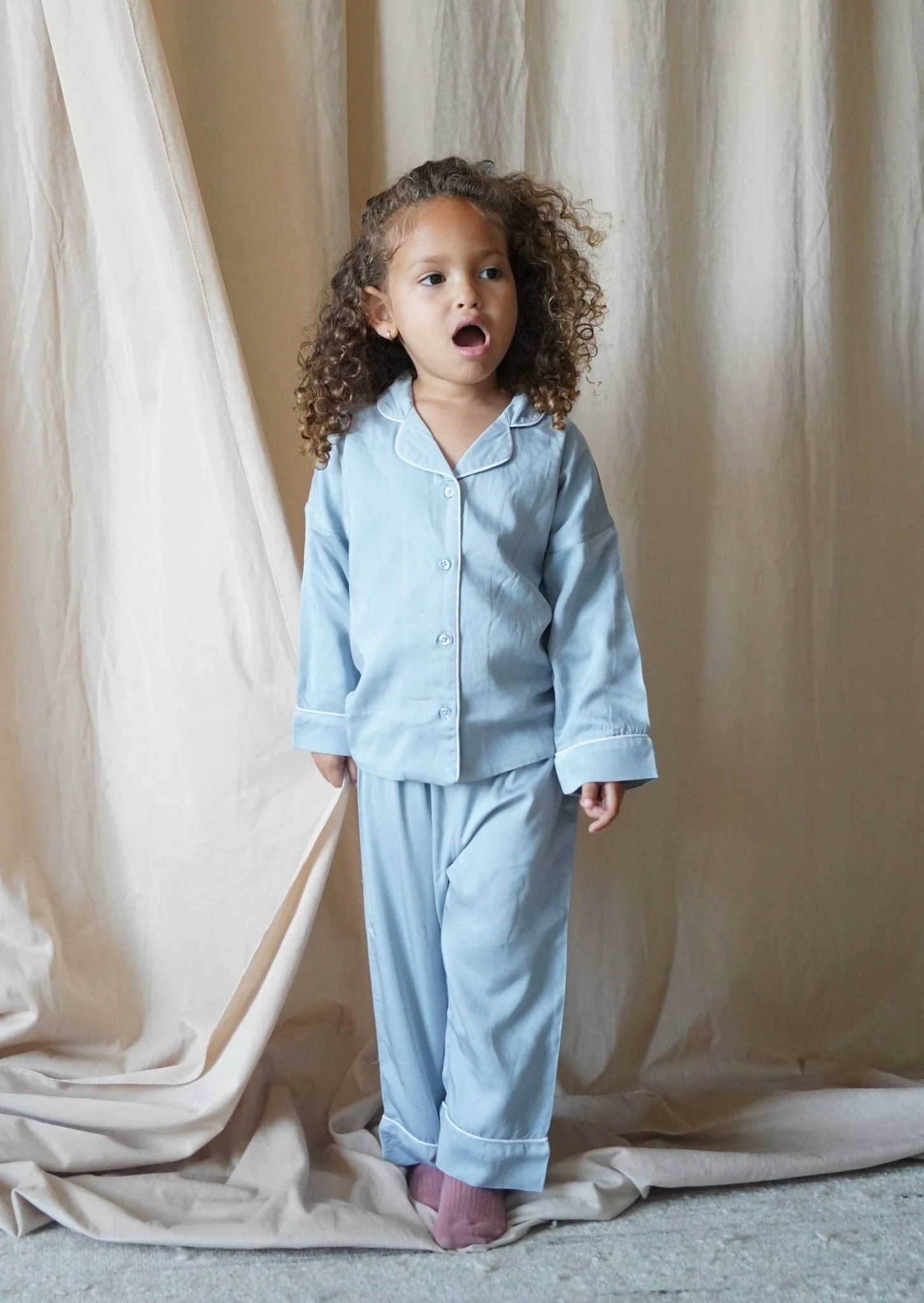 "Sweet Dreams" Two-Piece Pajamas Set | Cloud Blue - Image 7