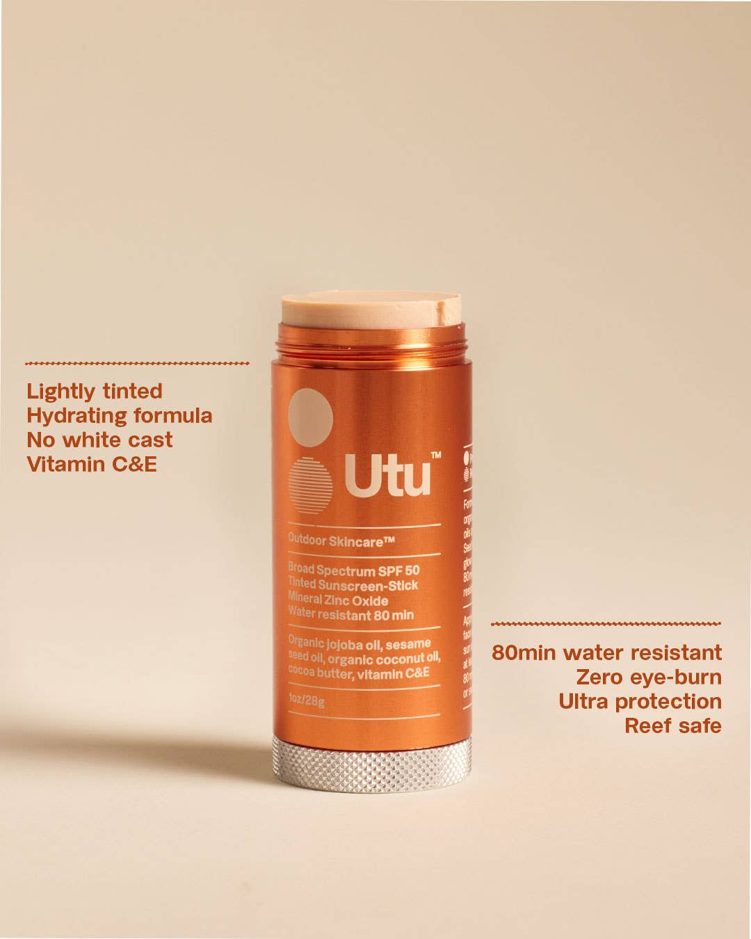 SPF50 Moisturizing Sunscreen Stick | Mineral Water Resistant - Image 2
