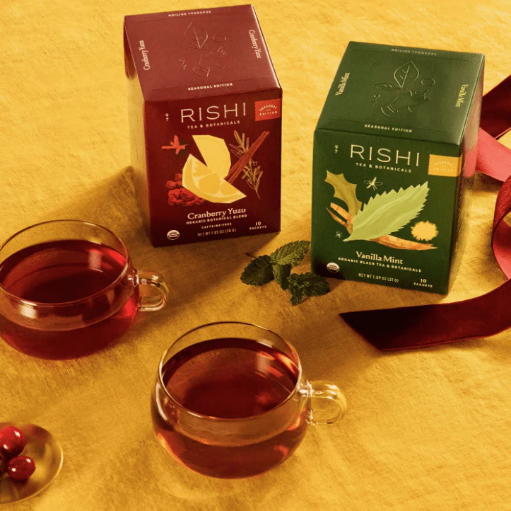 Vanilla Mint Seasonal Black Tea Blend Sachets - Image 2