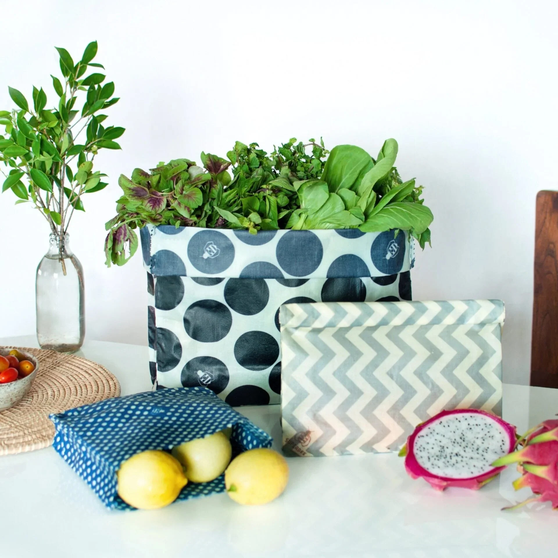 Waxed Food Bag Set | Mixed Design - Image 5