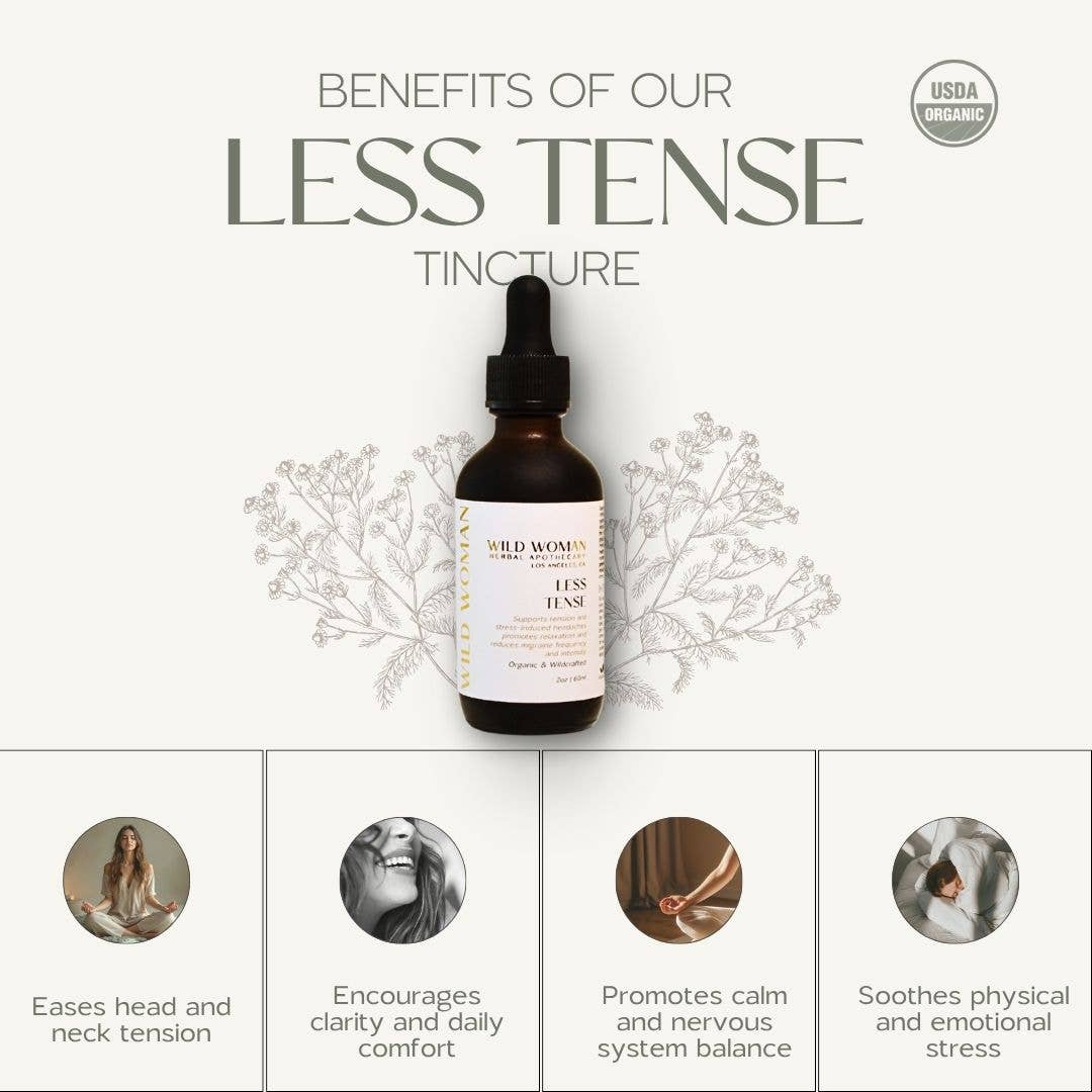 Less Tense | Tension Headache & Migraine Herbal Tincture - Image 2