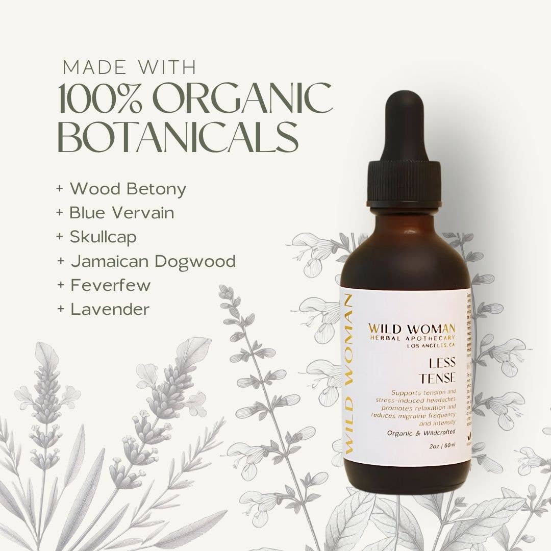 Less Tense | Tension Headache & Migraine Herbal Tincture - Image 3