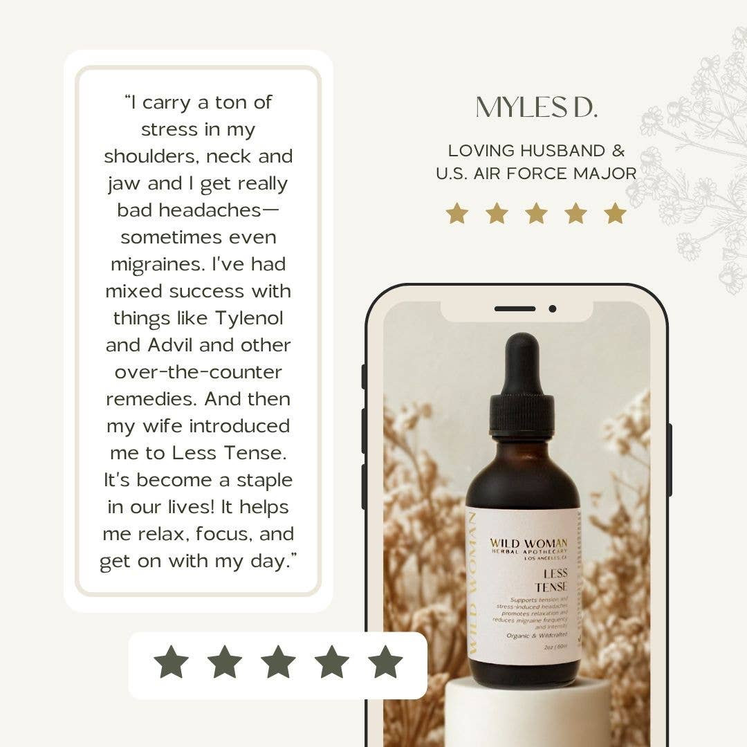 Less Tense | Tension Headache & Migraine Herbal Tincture - Image 7