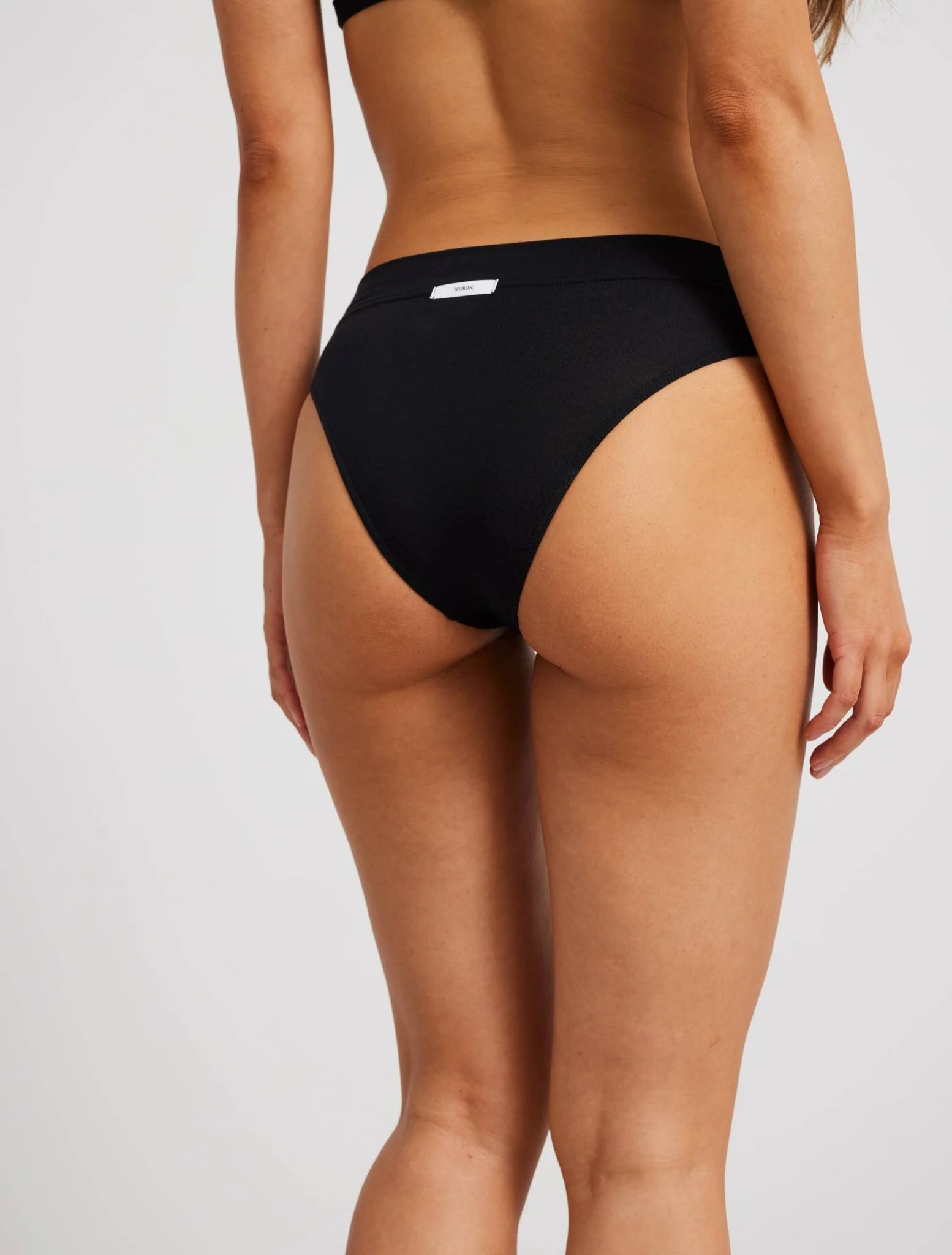 High Cut Modal Panties | Black - Image 3