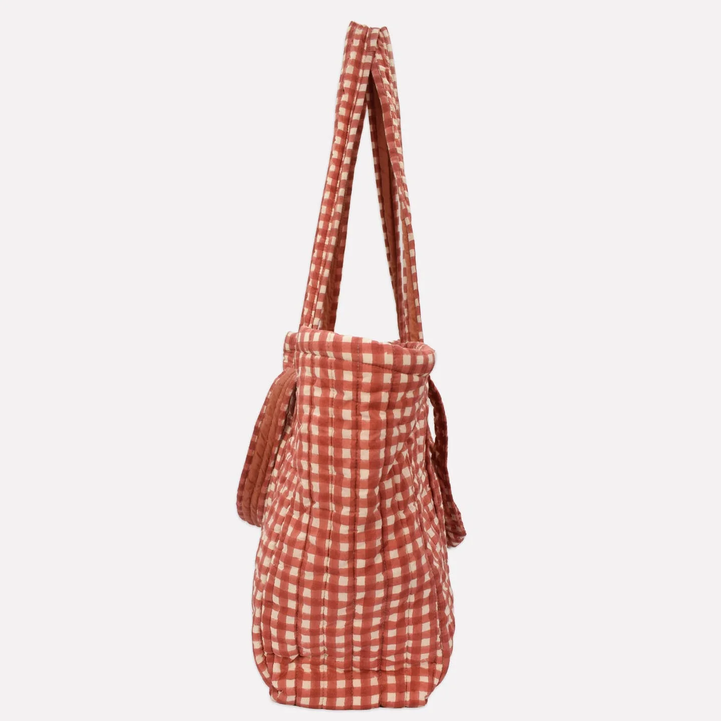 Quilted Carry All | Gingham | Ginger - Image 2