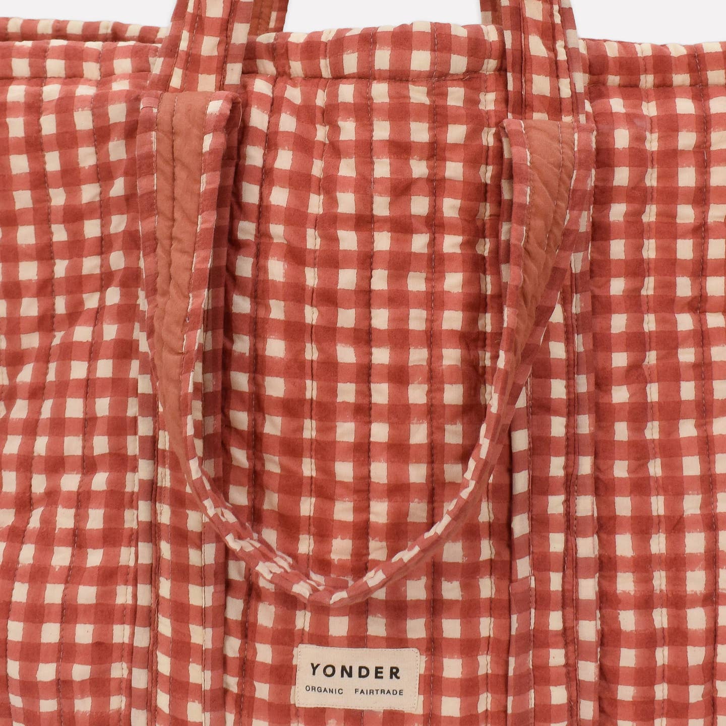 Quilted Carry All | Gingham | Ginger - Image 3
